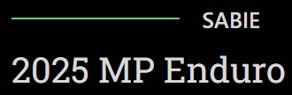 Mpumalanga Enduro 2026 #1 Sabie